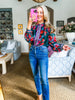 Garden Motif Floral Top