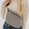 Westlyn Woven Bum Bag- Checkered Black