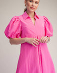 Love Story Midi Dress-Hot Pink