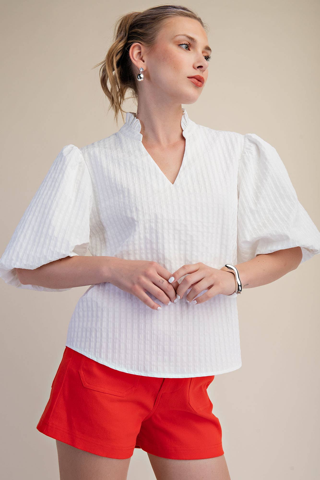 Around Town Puff Sleeve Top
