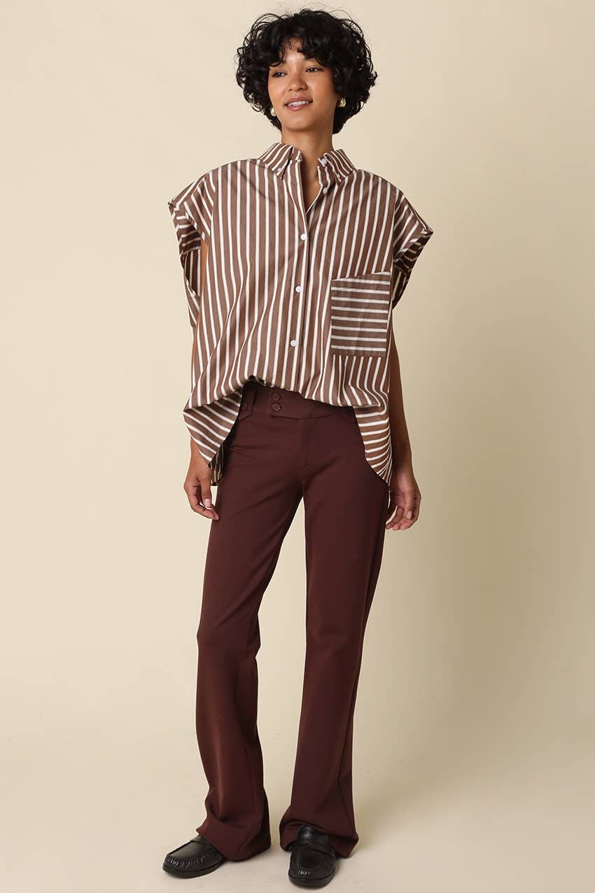 Hunter Stripe Oversized Top