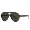 Modern Round Sunglasses-Olive
