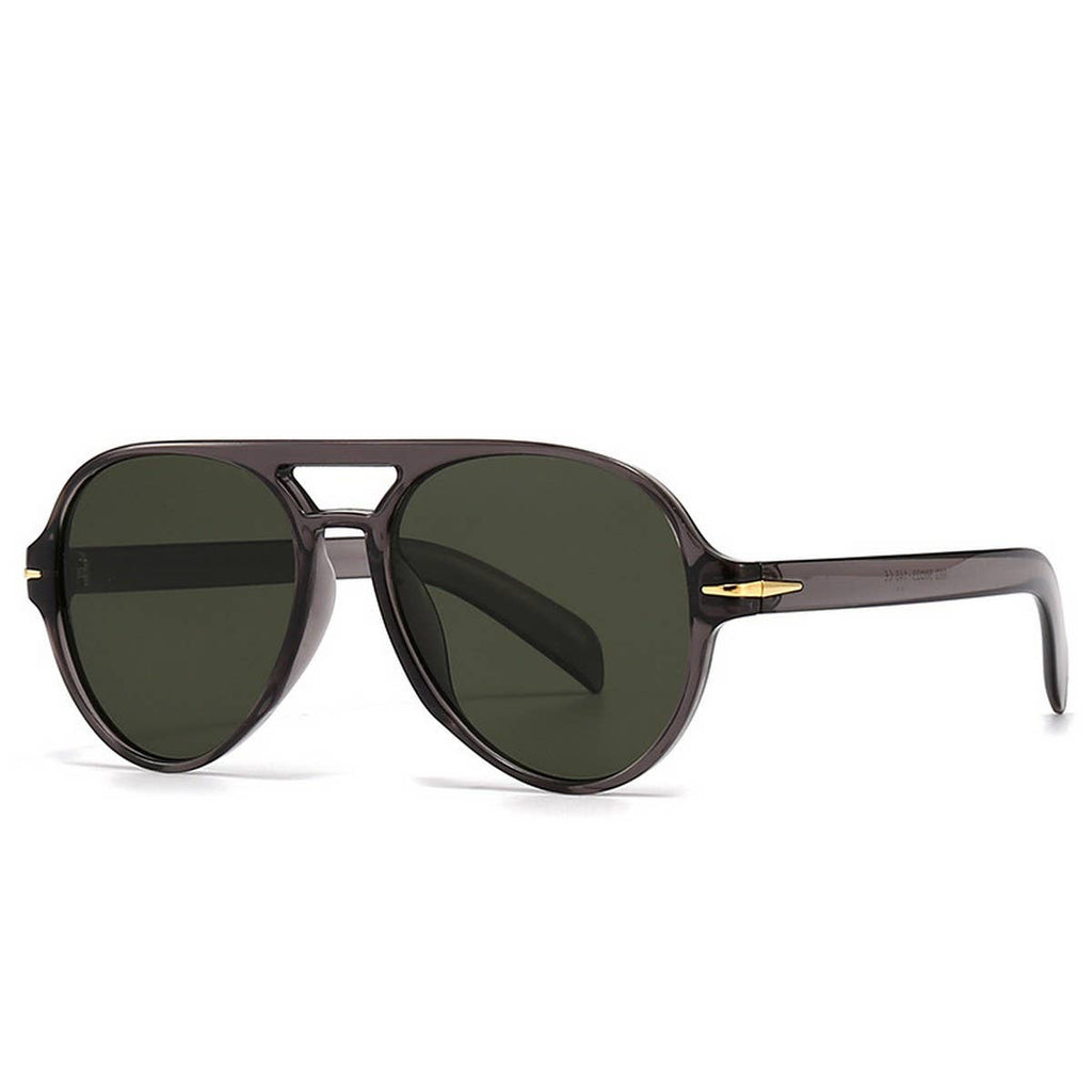 Modern Round Sunglasses-Olive