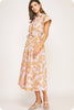 Lovely Garden Floral Midi Dress