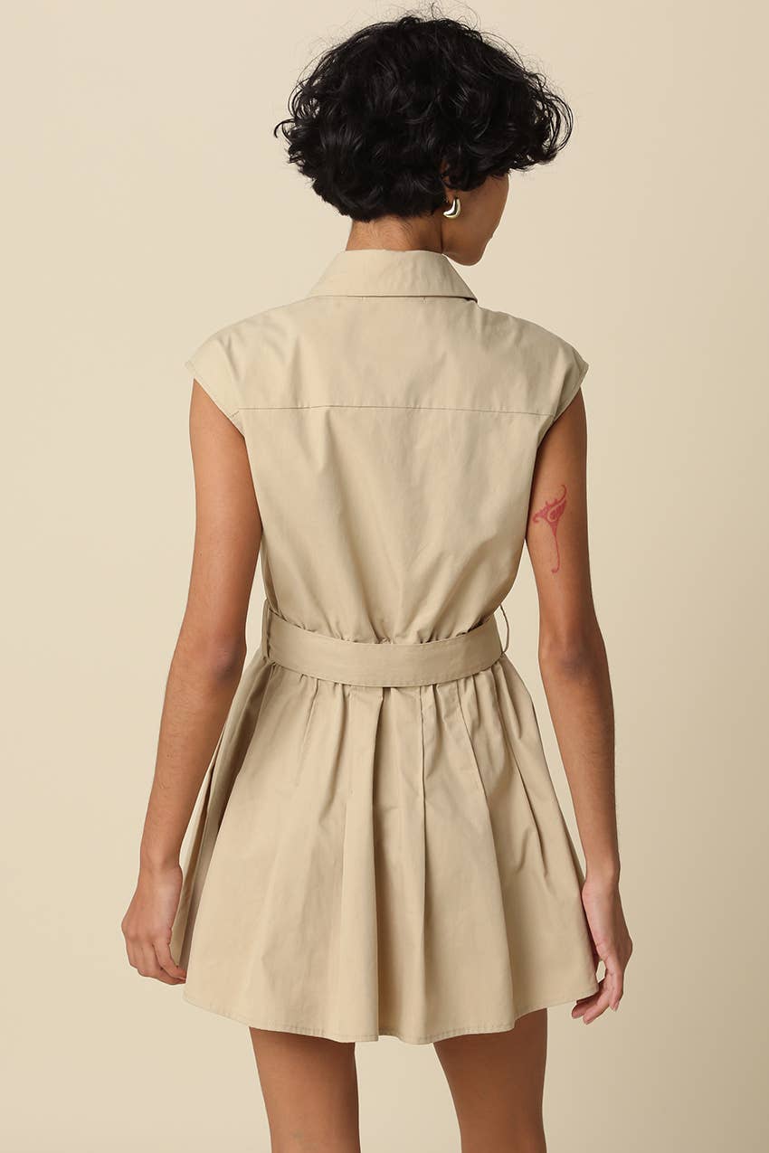Donna Belted Mini Dress
