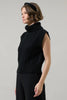 Fashion District Ribbed Sweater-Black