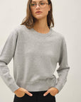 Feel At Ease Sweater-Heather Gray