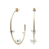 Pearl Hoop Earrings