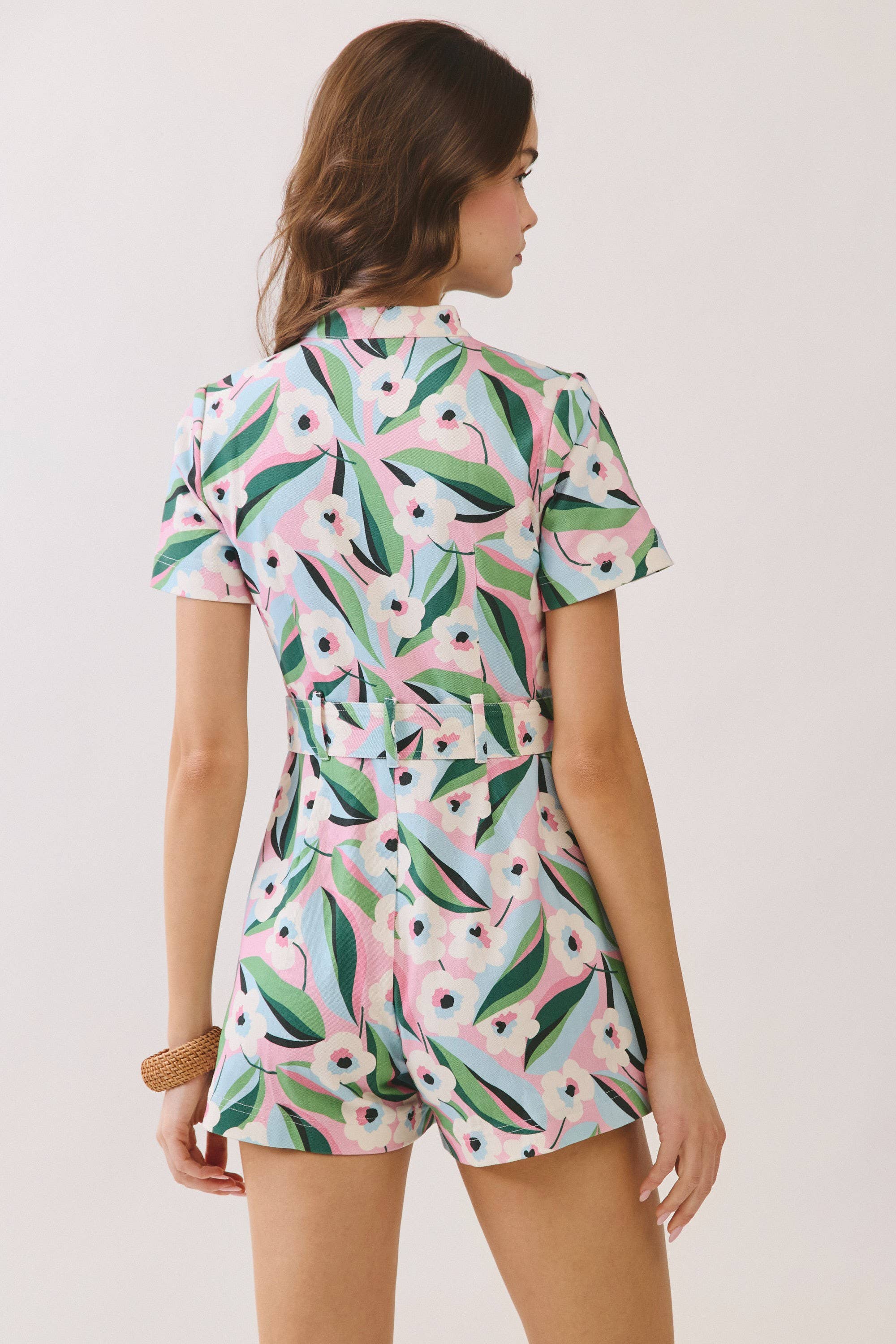 Sweet Like Spring Belted Romper