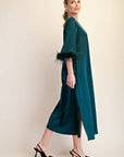 Glam Preview Midi Dress-Hunter Green