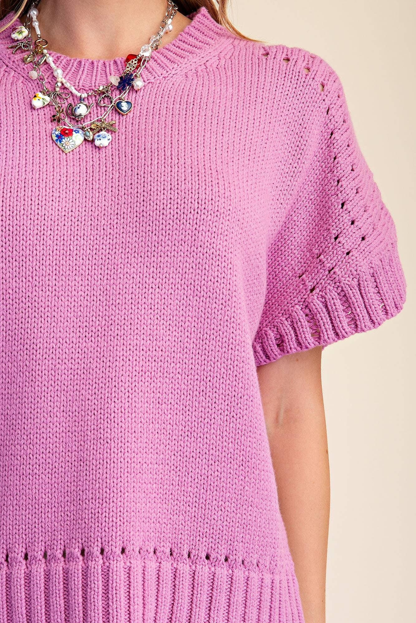 Woodland Charm Sweater-Pink