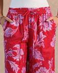 Blush Blossom Wide Leg Pants