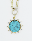 Turquoise Sunburst Necklace