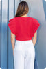Meet Up Knit Top-Red