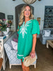 Amour in Aruba Mini Dress-Kelly Green