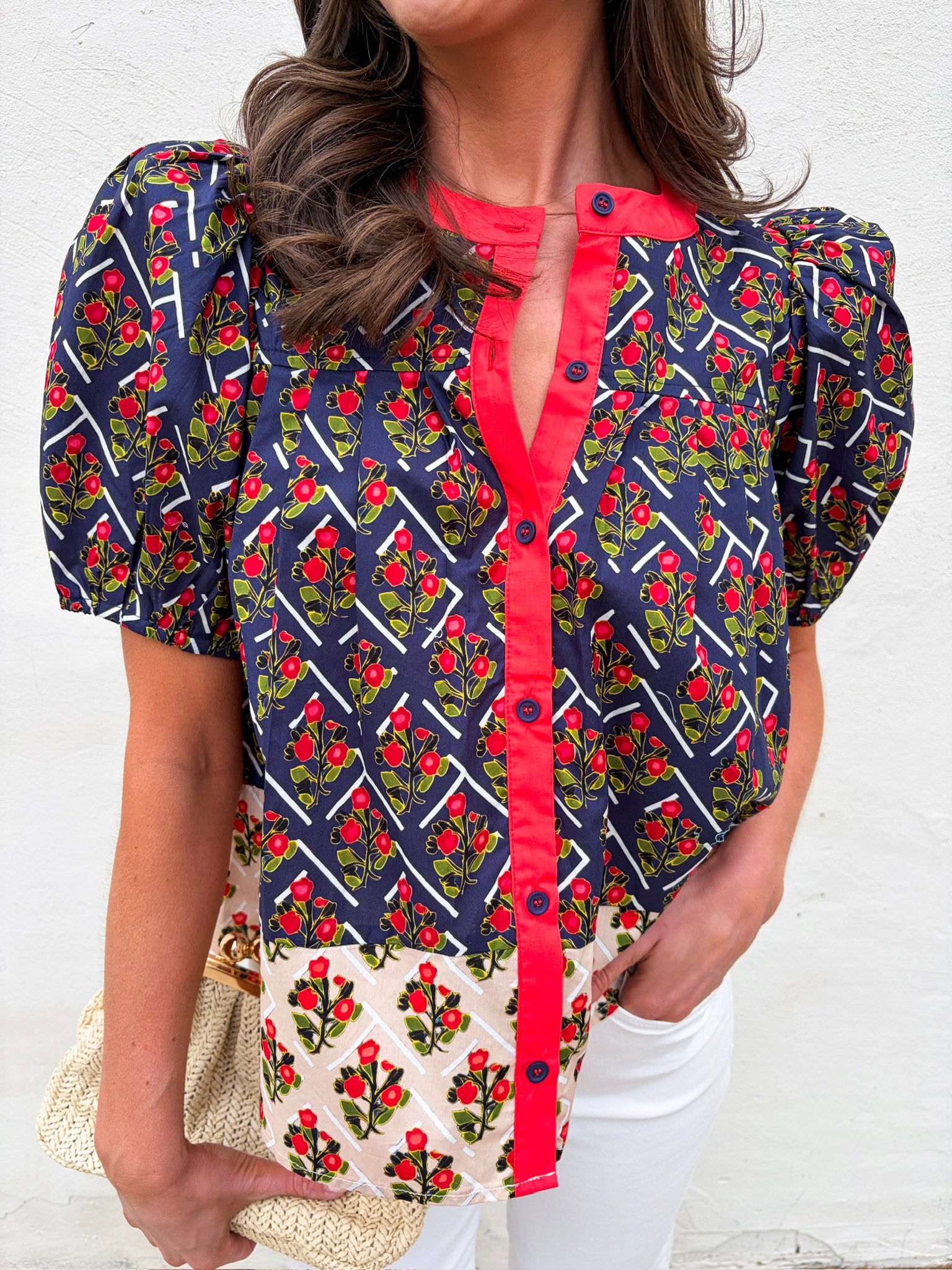 Boho Mix Floral Print Top