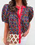 Boho Mix Floral Print Top