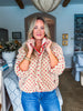 Heart Print Teddy Bear Jacket