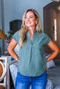 Soft Touch Top-Deep Olive