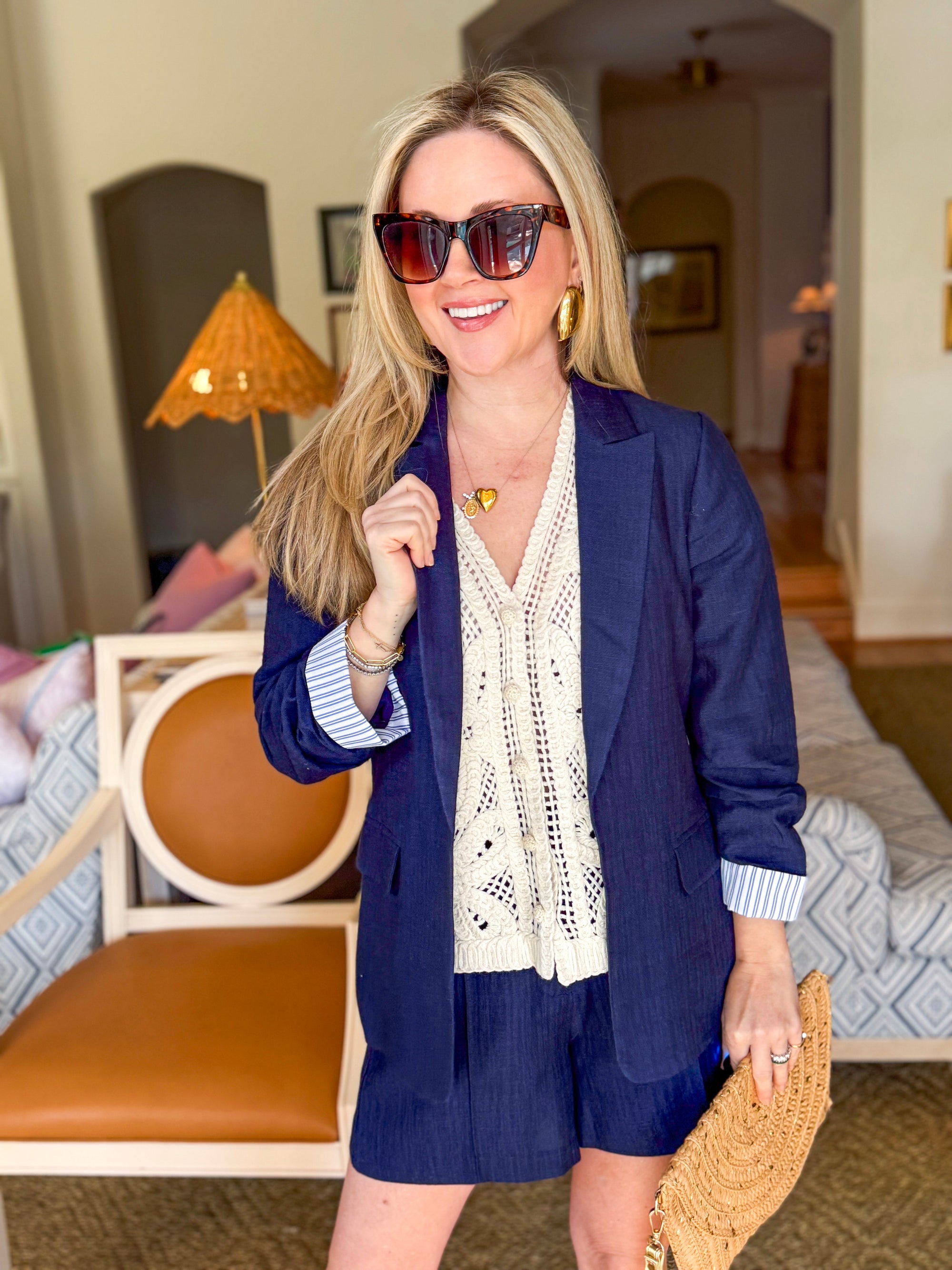 The Atelier Blazer-Navy