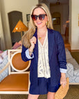 The Atelier Blazer-Navy