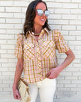 Aria Button Down Top