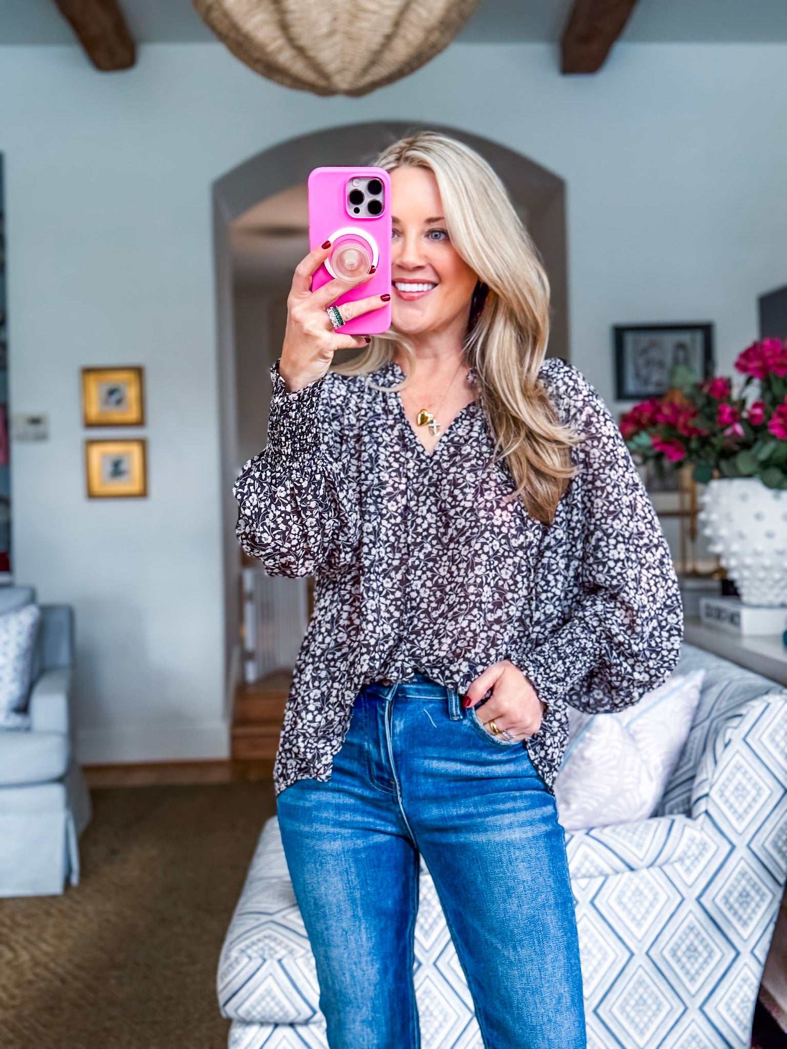 Firefly Glow Ruffled Top