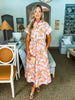 Lovely Garden Floral Midi Dress