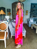 Glena Floral Maxi Dress-Pink