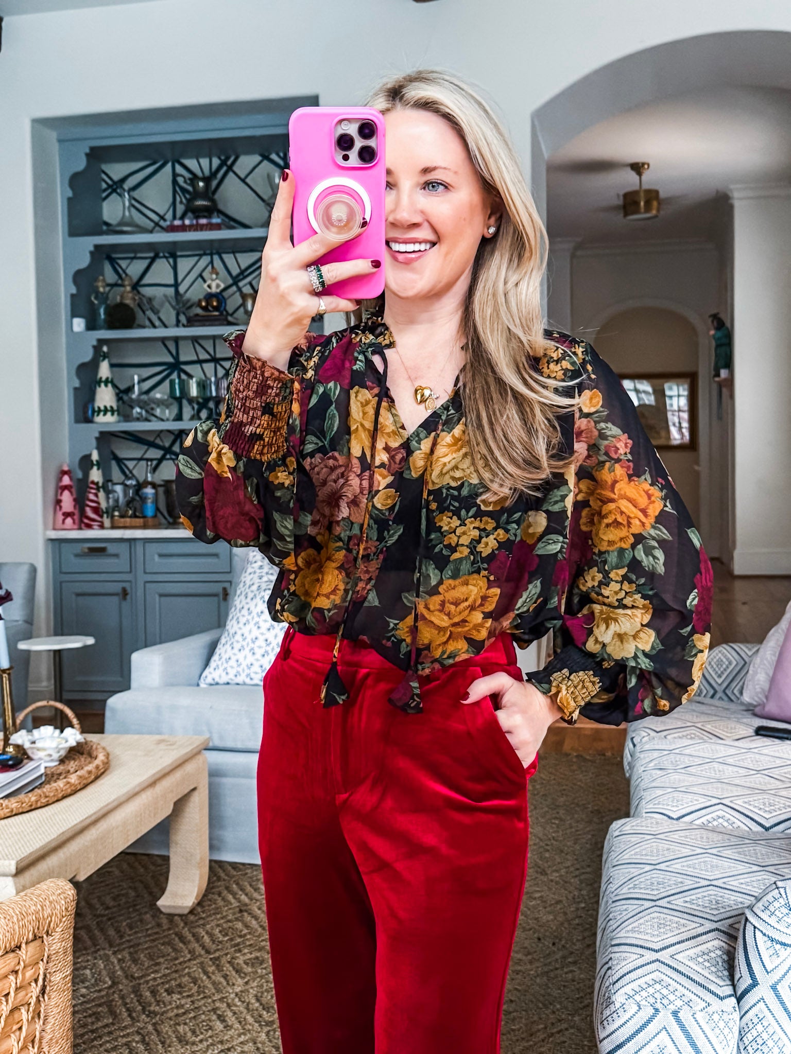 Twilight Bloom Floral Top