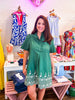 Wild Garden Escape Mini Dress-Pine