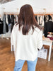 Nicest Knit Sweater Top- Cream