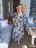 Wine & Whimsy Midi Dress