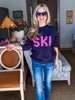 Ski Sport Sweater-Navy/Pink