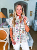 Delicate Dreams Floral Top-Ecru