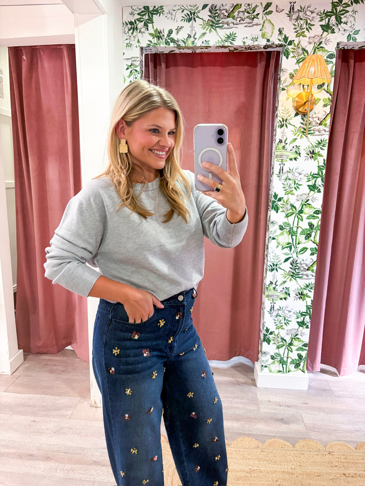 Feel At Ease Sweater-Heather Gray