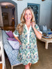Muted Gardens Floral Mini Dress
