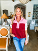 Colorado Cutie Fleece Vest- Burgundy