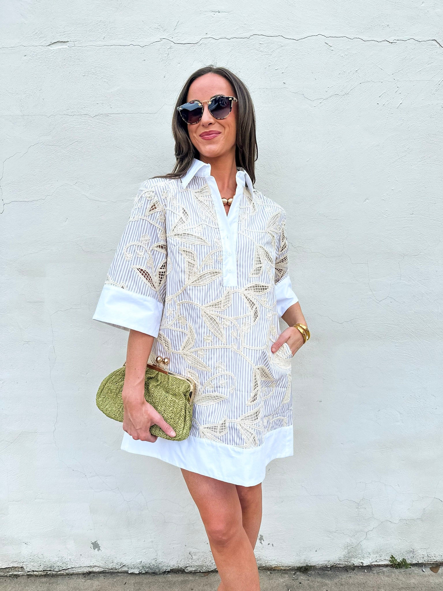 Floral Horizon Shirt Dress