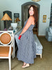 Summer Sundays Gingham Dress-Black/White