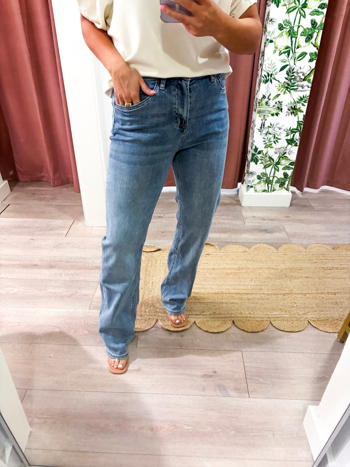 On the Go Straight Leg Jeans
