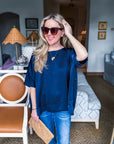 New Favorite Oversized Top-Navy