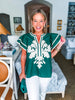 Del Mar Applique Top-Pine