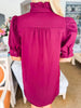 Love Language Mini Dress-Burgundy