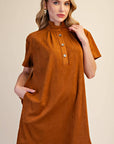 Margaux Mini Dress-Camel