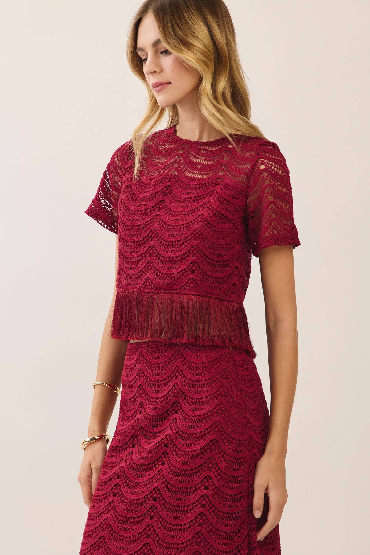 Party Ready Fringe Crop Top