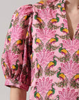 Peacock Bay Puff Sleeve Top