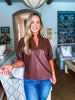 First Class Luxe Top-Brown