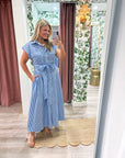 Shore Club Midi Dress-Royal
