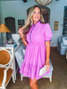 Joyful Smiles Dress-Pink Mauve